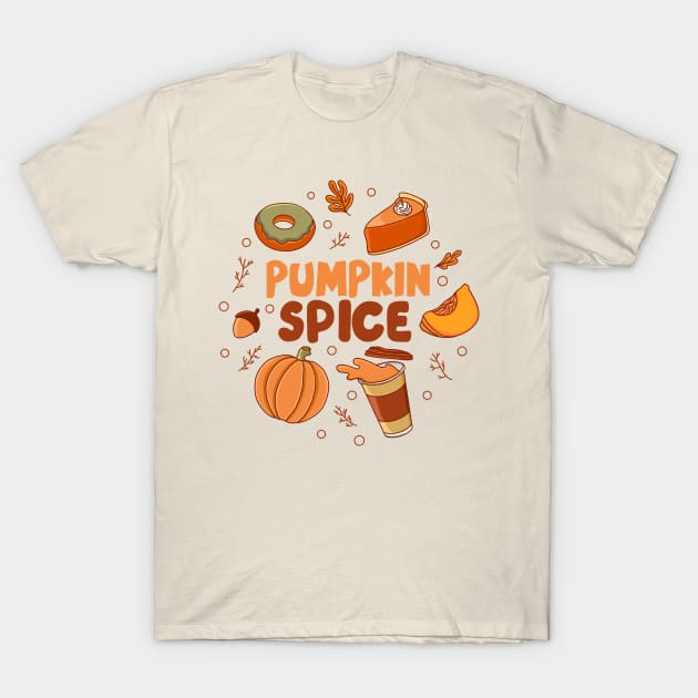 Pumpkin Spice Season T-Shirt by Kimprut